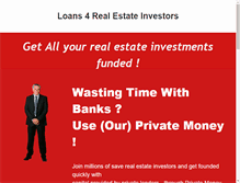 Tablet Screenshot of loans4realestateinvestors.com